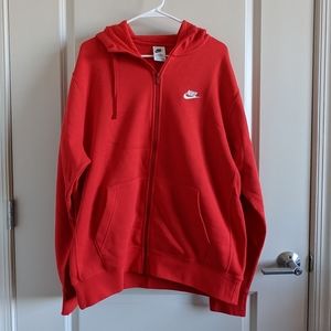 Nike Athletic Hooded Zip-up Sweatshirt